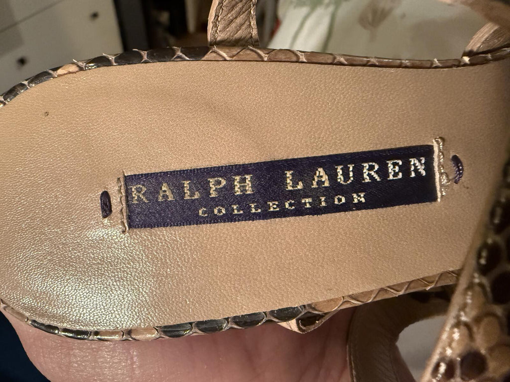 Ralph Lauren Purple Label Snakeskin High Heels