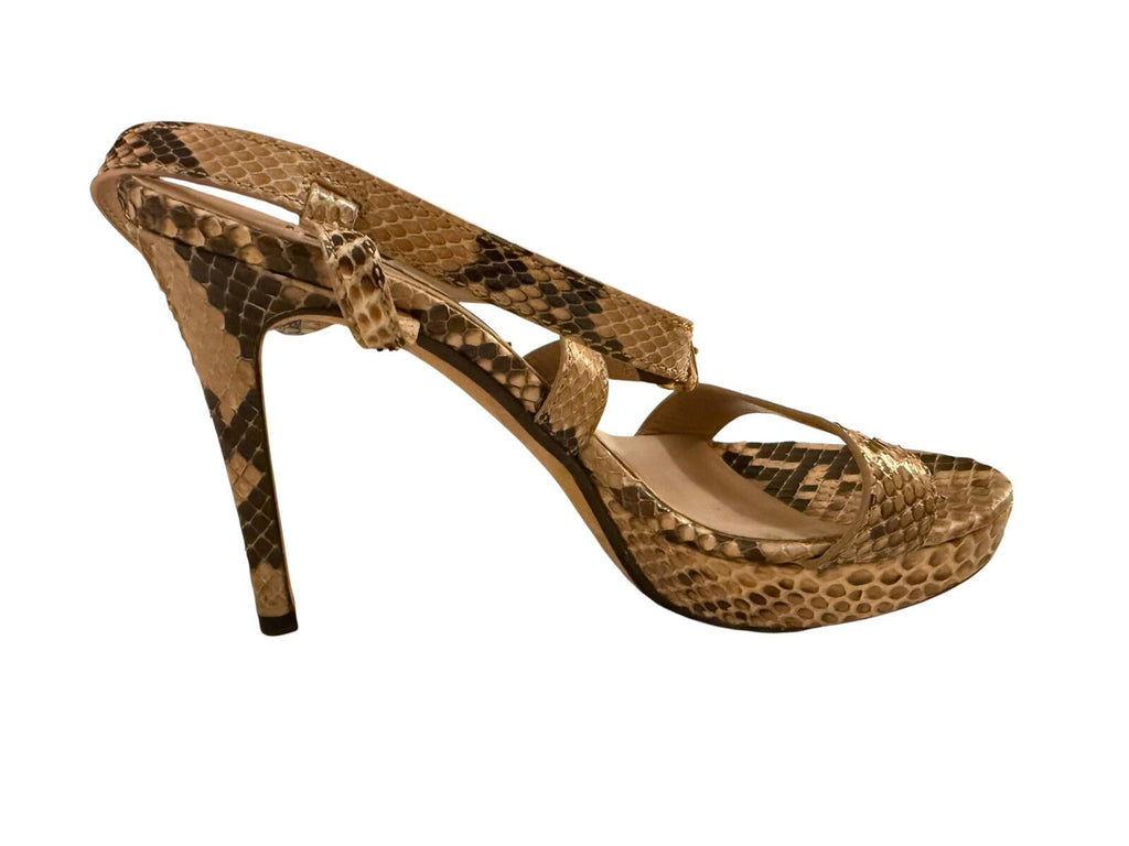 Ralph Lauren Purple Label Snakeskin High Heels