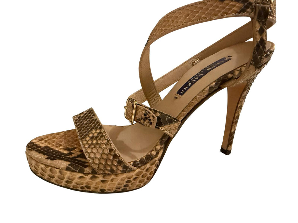 Ralph Lauren Purple Label Snakeskin High Heels