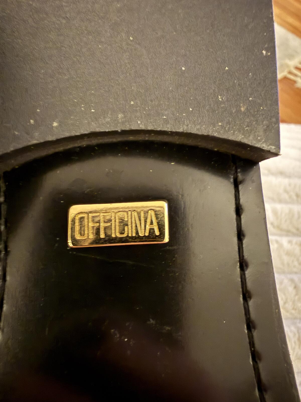 Officina Dark Green Crocodile Pattern Ankle Boots with Buckle Detail