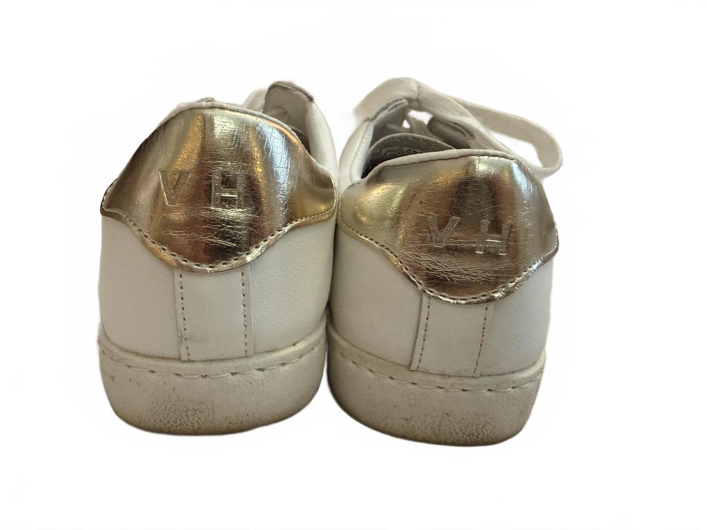 Vintage Havana White Sneakers with Gold Star Accent