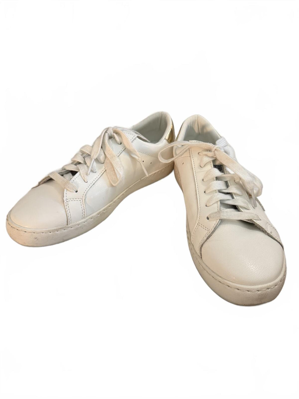Vintage Havana White Sneakers with Gold Star Accent