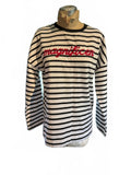 Brink Clothing Striped Long Sleeve Shirt with 'Magnificent'