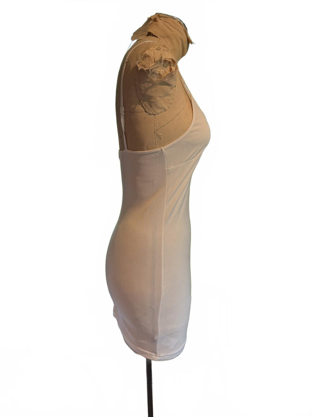Staud White Sleeveless Bodycon Dress