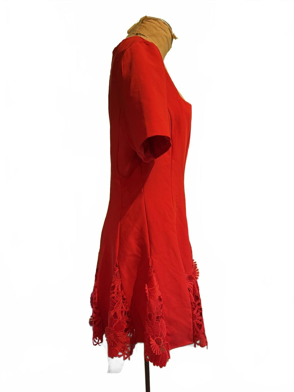 Milly Joy Lace Godet Mini Dress
