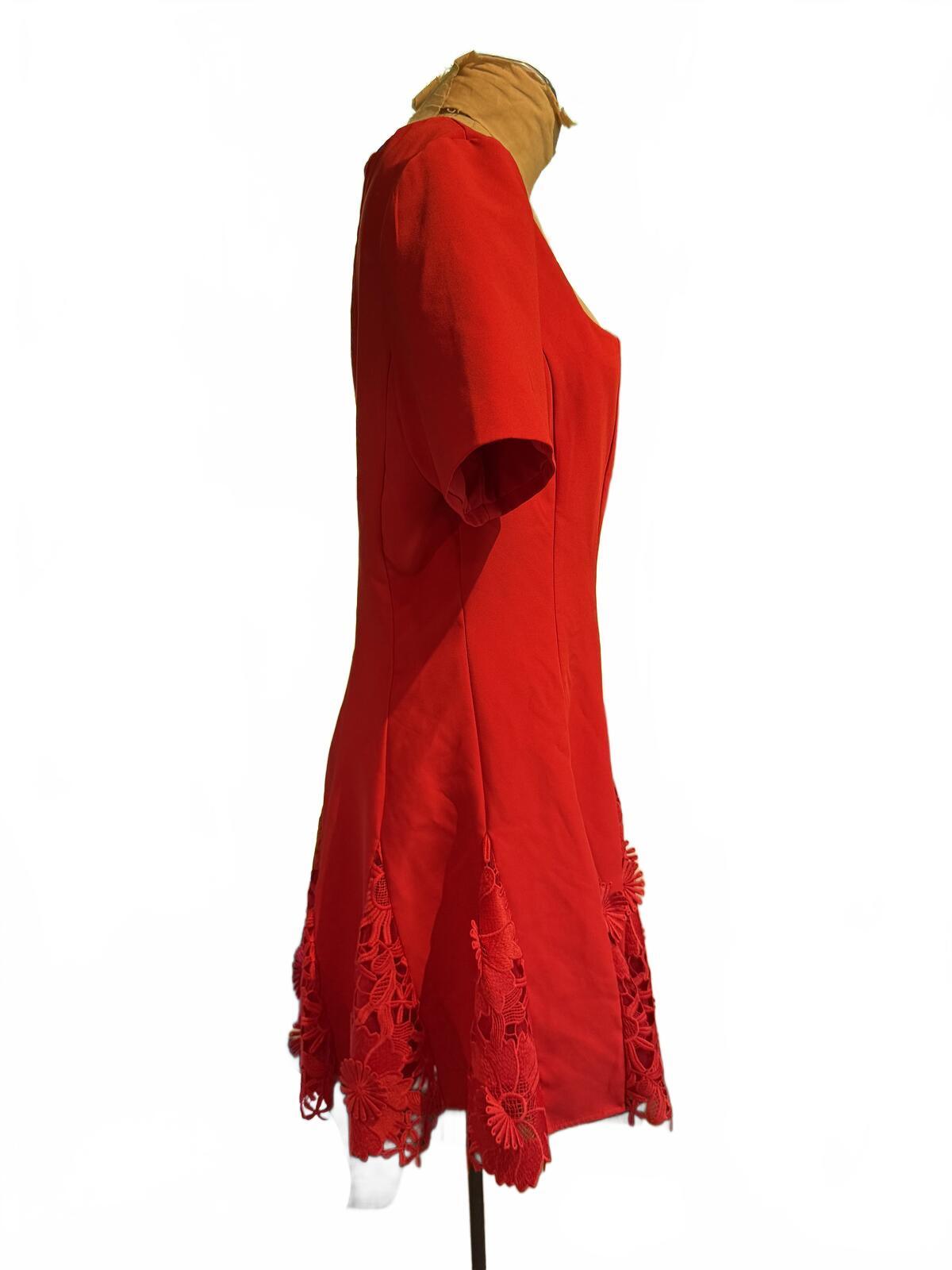 Milly Joy Lace Godet Mini Dress