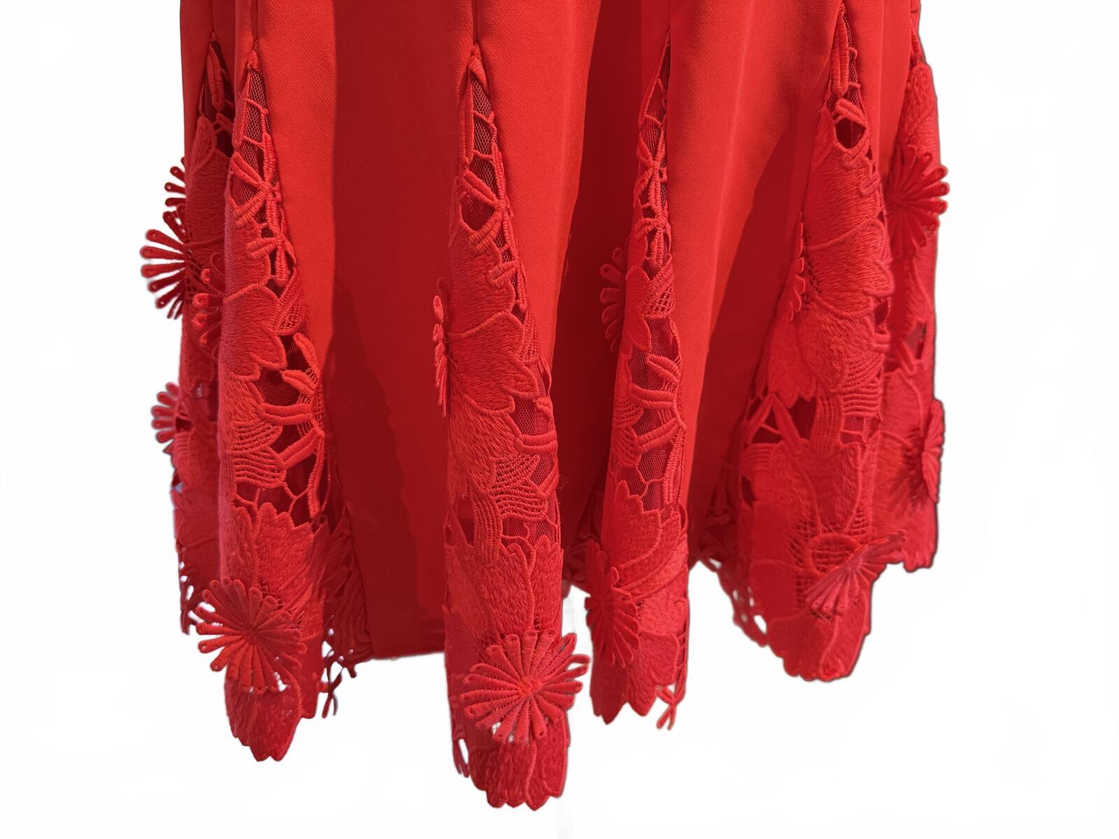 Milly Joy Lace Godet Mini Dress