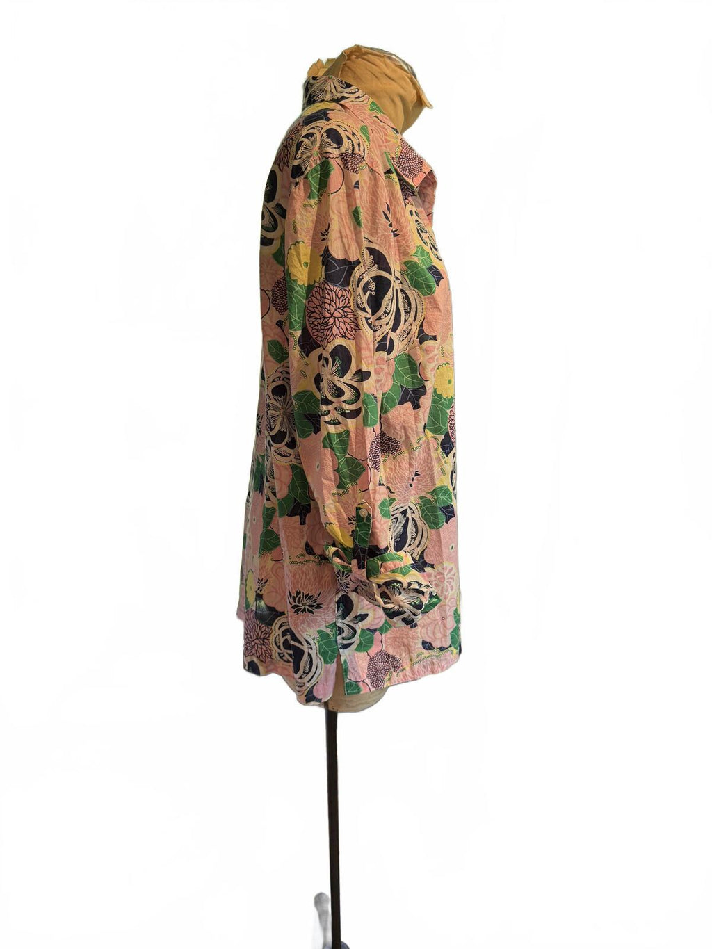 Floral Button-Up Long Sleeve Shirt
