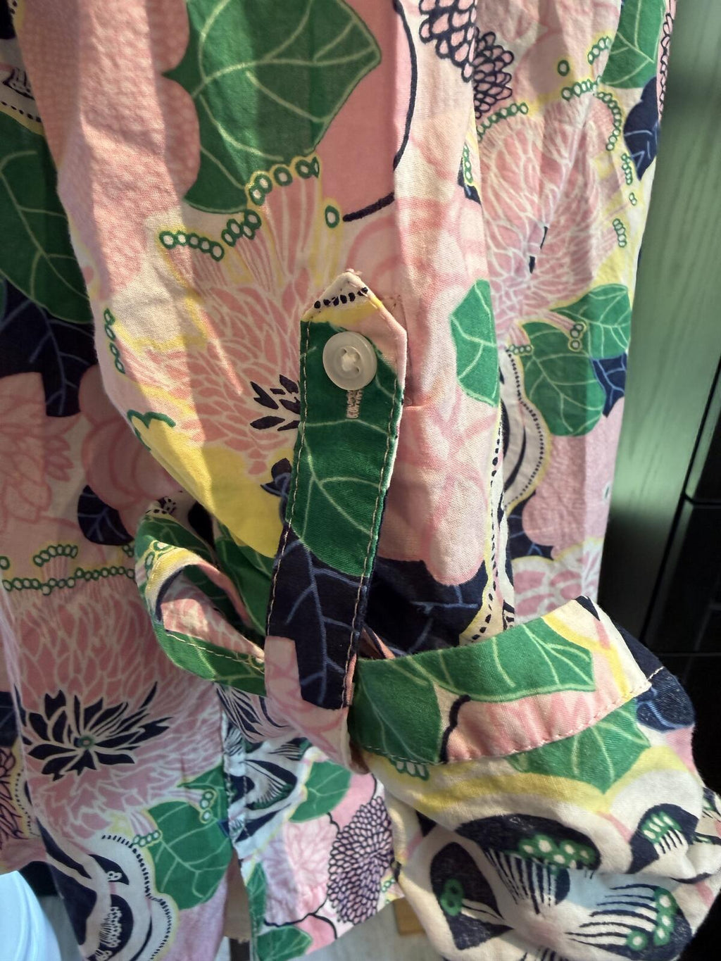 Floral Button-Up Long Sleeve Shirt