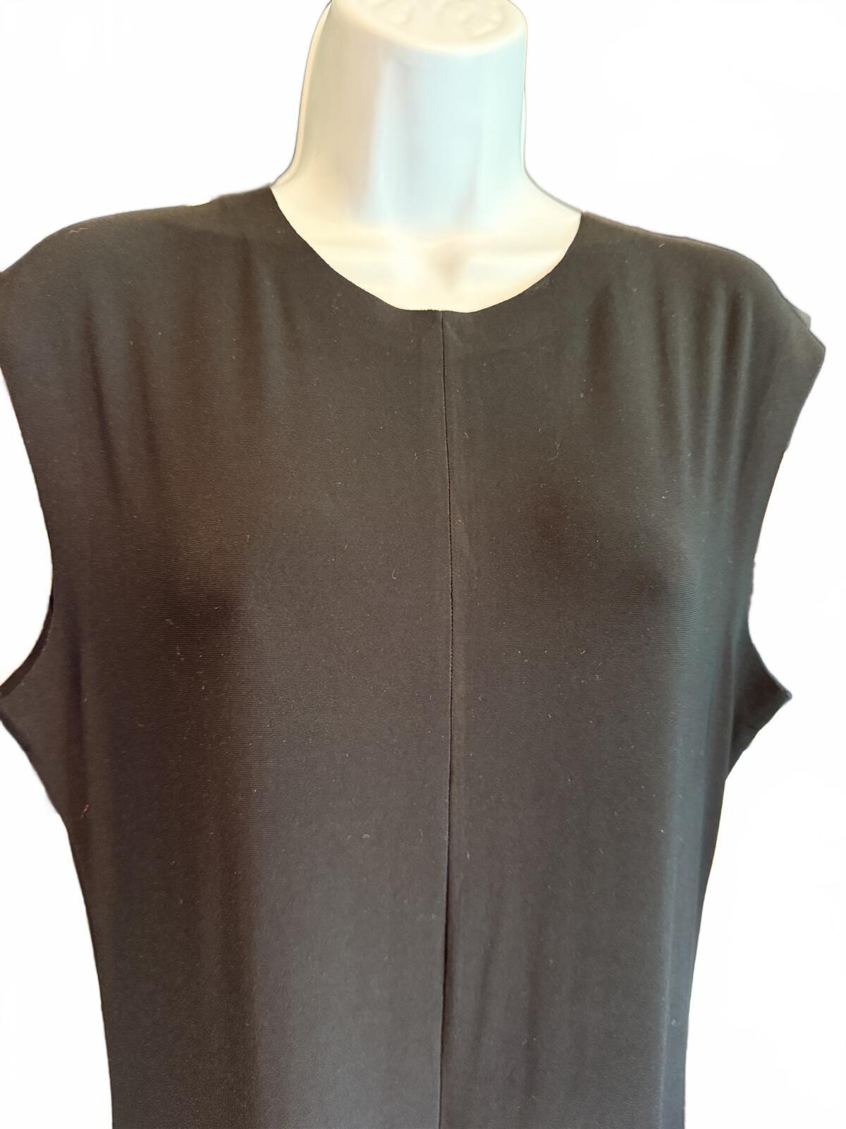 Norma Kamali Black Sleeveless Long Jumpsuit