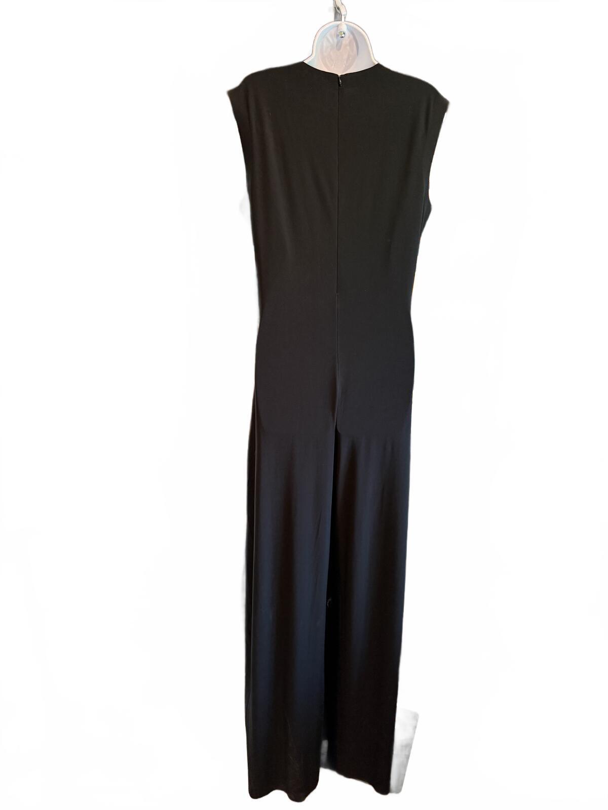 Norma Kamali Black Sleeveless Long Jumpsuit