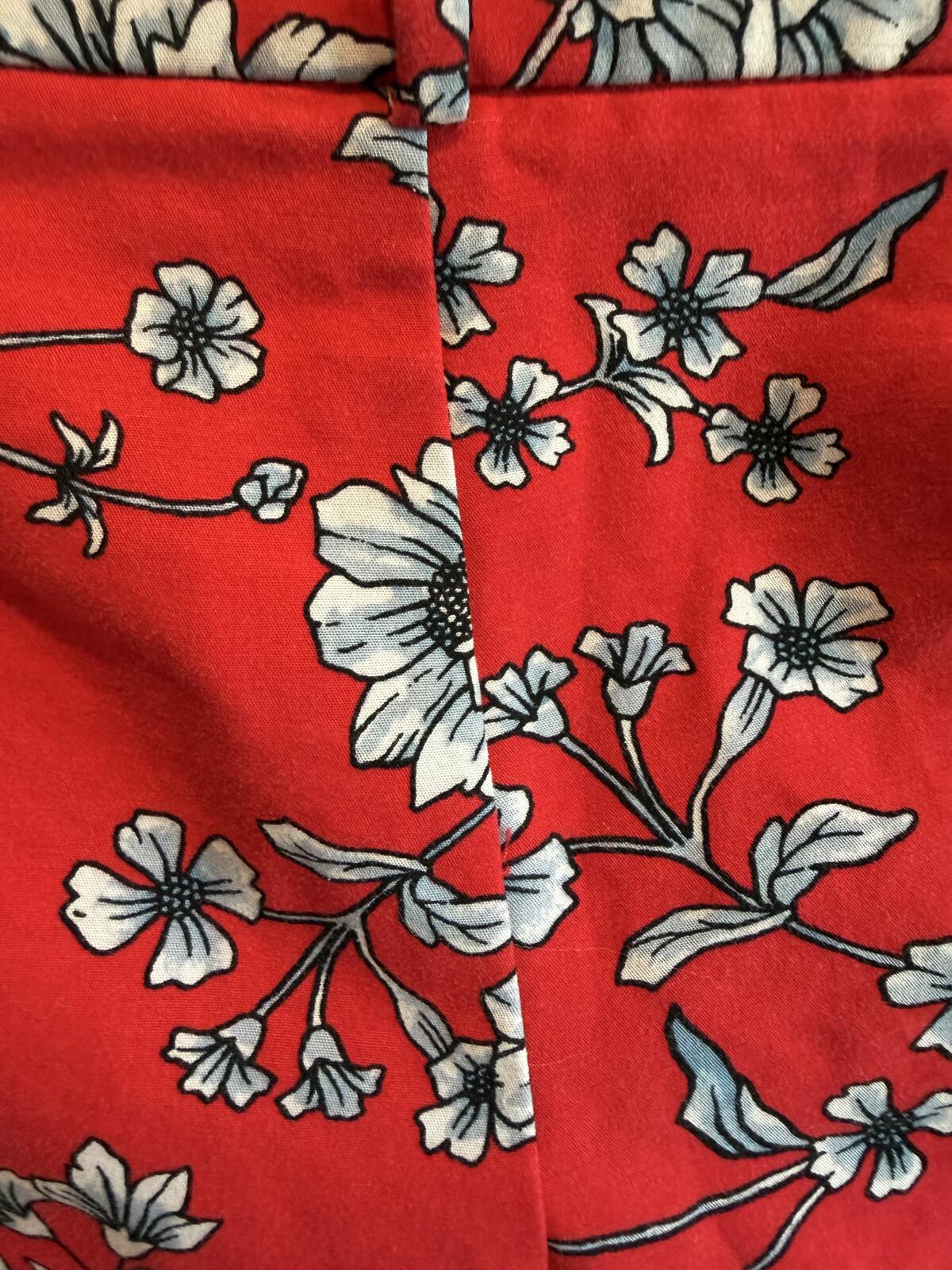 Roz & Ali Red Floral Print Pants
