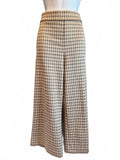 Isaac Mizrahi Wide Leg Plaid Trousers