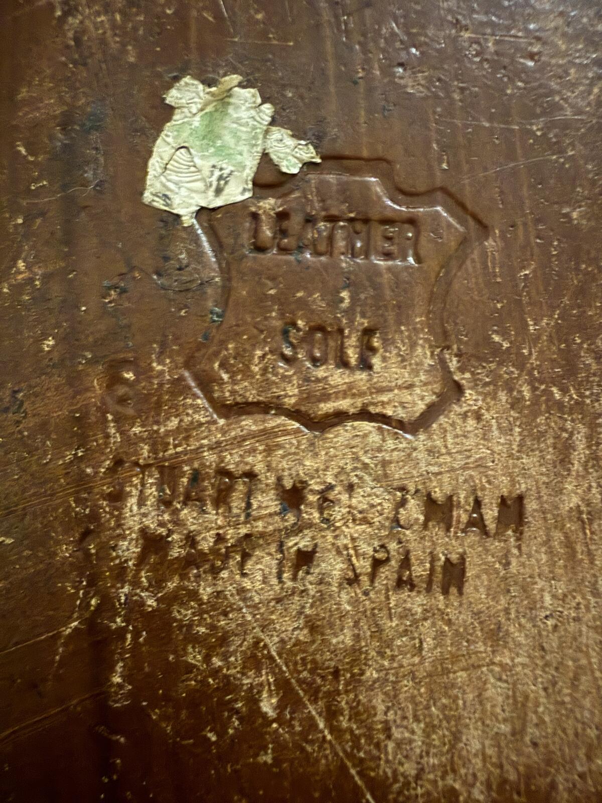 Stuart Weitzman Gold Leather Pointed Toe Heels with Lace Detail