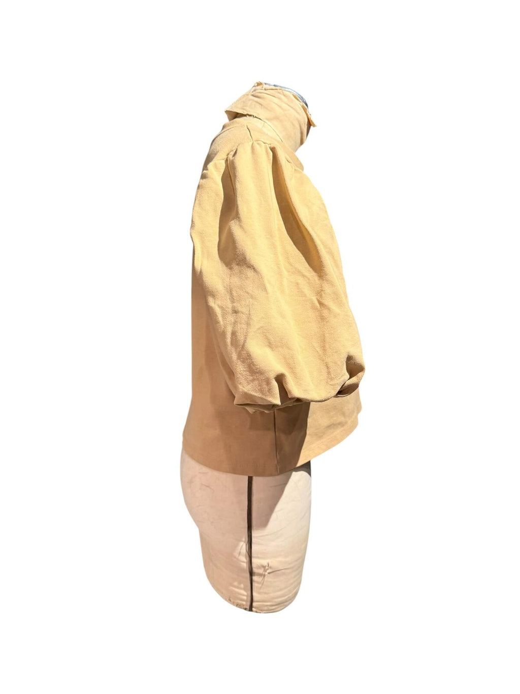 Rita Row Beige Puff Sleeve Top