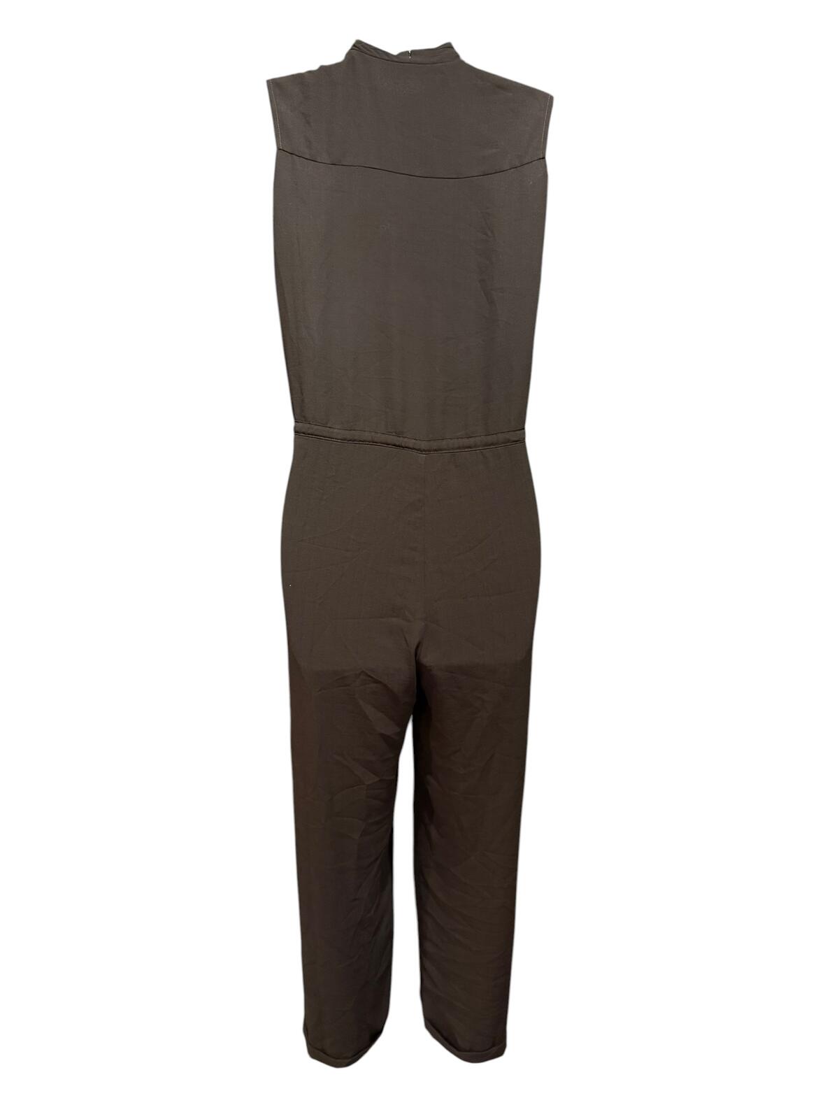 All Saints Sleeveless Black Jumpsuit with Drawstring Waist