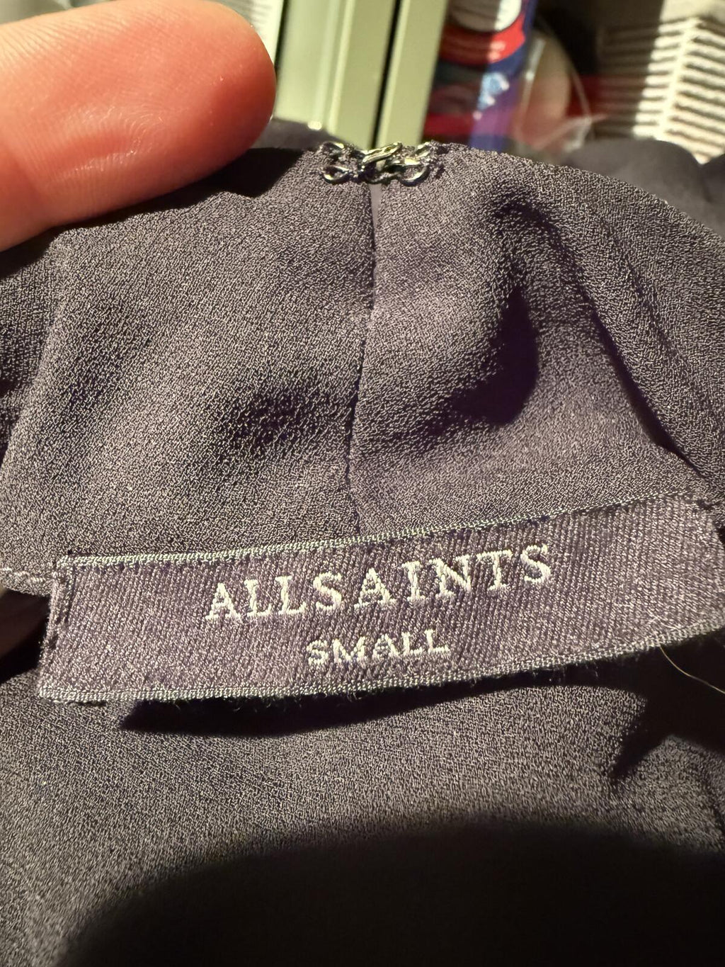 All Saints Sleeveless Black Jumpsuit with Drawstring Waist
