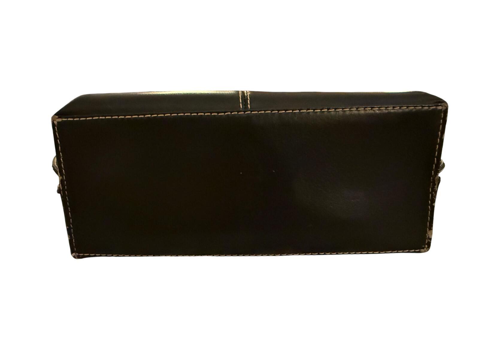 Wilson’s Leather Black Leather Tote Bag with Double Handles