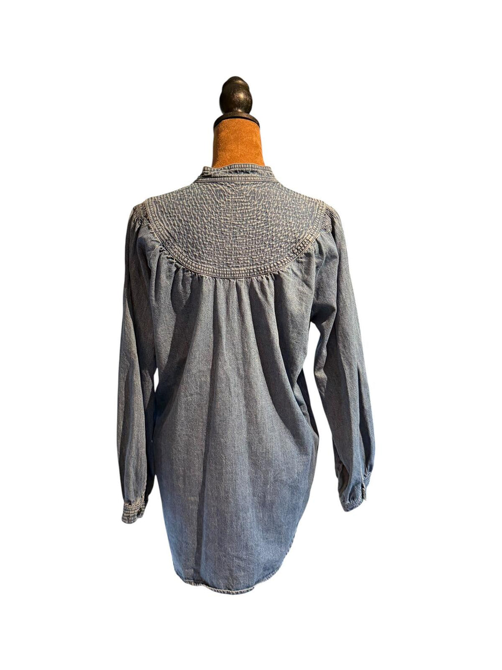 Apiece Apart Light Blue Denim Long Sleeve Tunic Shirt