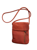 Tignanello Small Crossbody Leather Bag in Persimmon