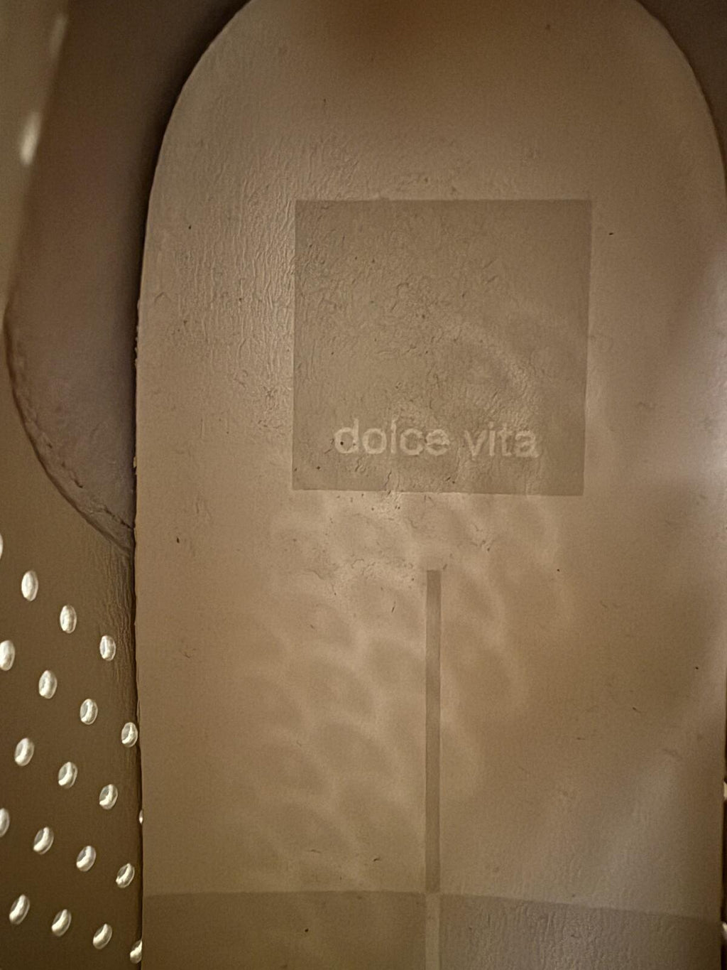 Dolce Vita Metallic Gold Platform Loafers with Perforated Design