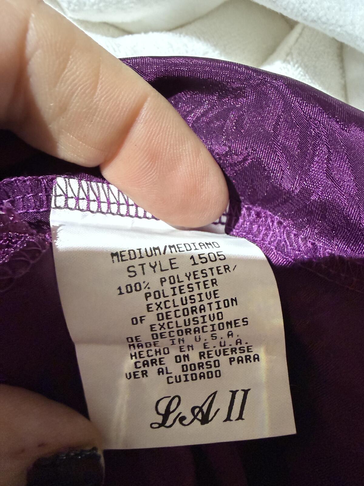 LA II Vintage Burgundy Satin Slip Dress with Lace Trim