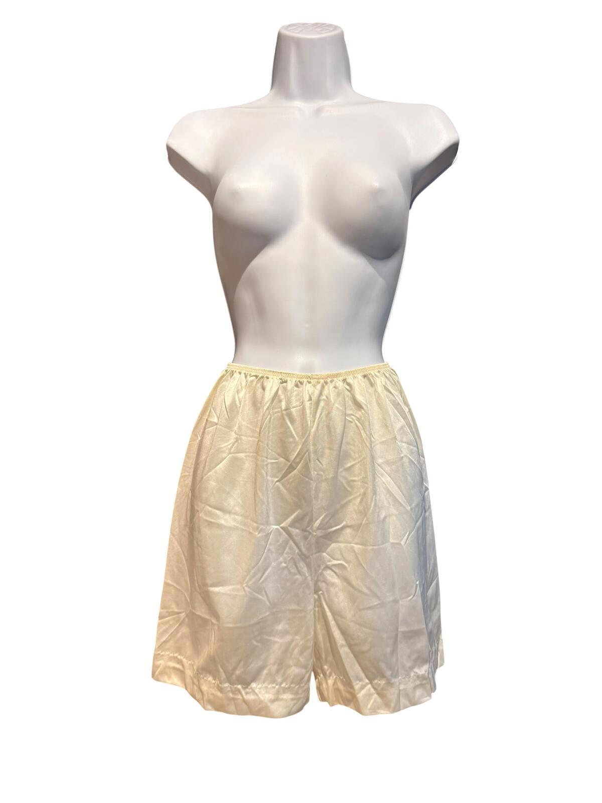 Vintage Adonna Cream Nylon Half Slip Tap Shorts