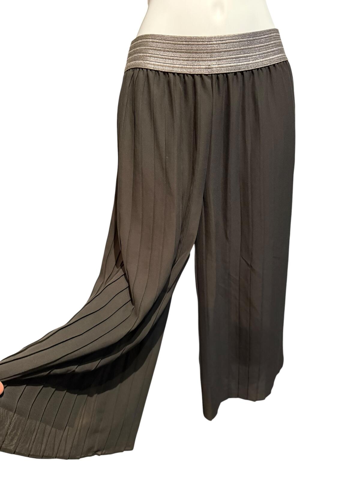 Alfani Pleated Wide Leg Gaucho Pants