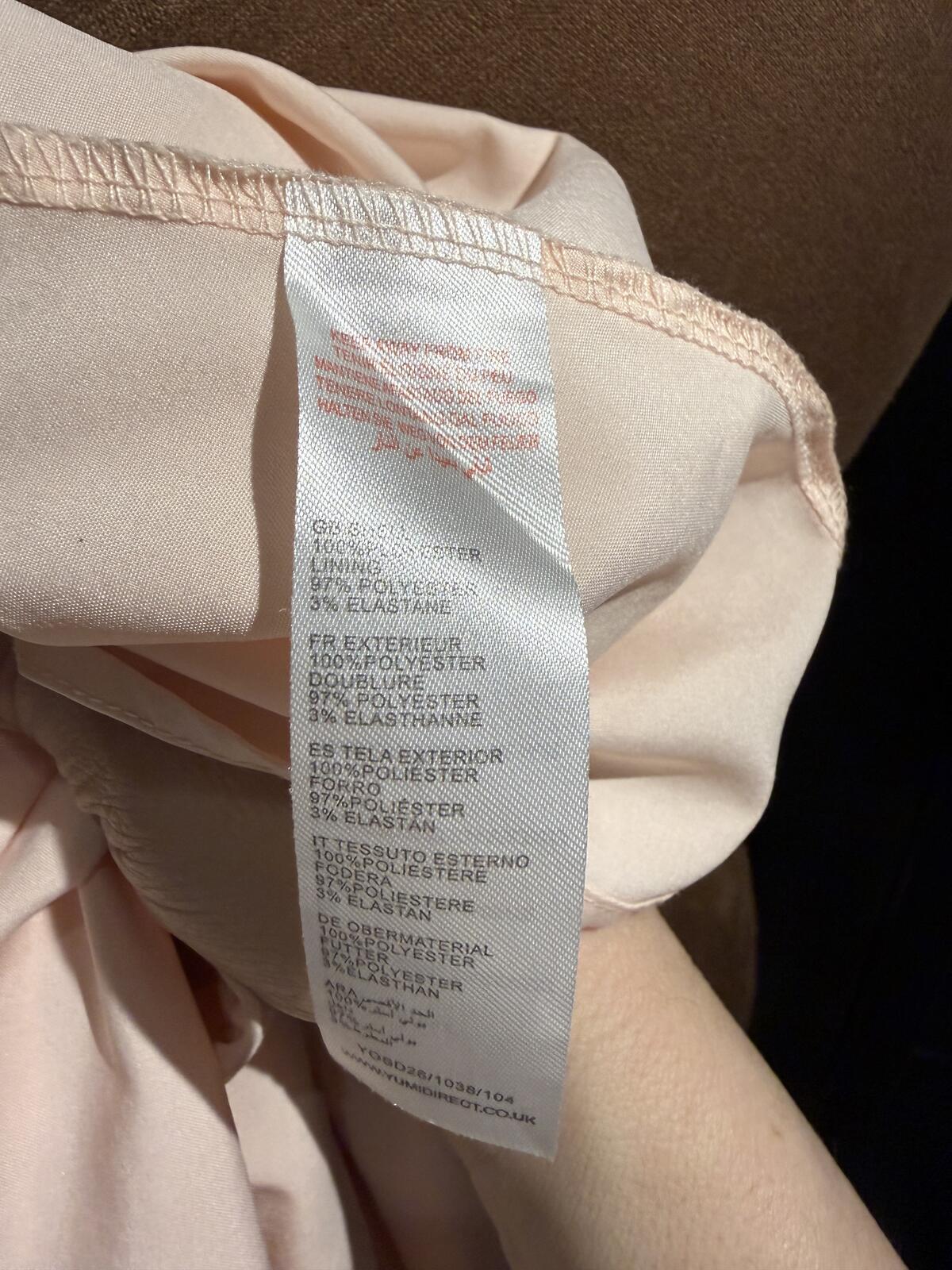 Yumi Light Pink Sleeveless Embroidered Dress