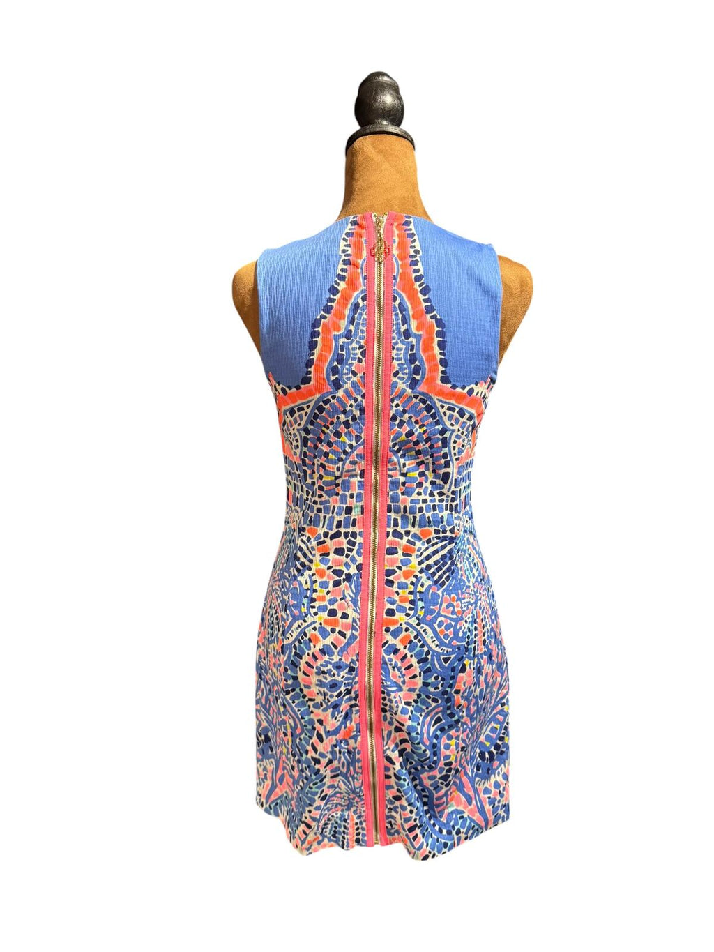 Lilly Pulitzer Sleeveless Mosaic Print Sheath Dress with Back Zipper