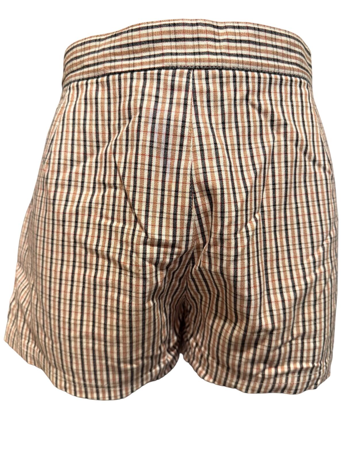 Calvin Klein 2 Pair of Plaid Patterned High Waist Shorts