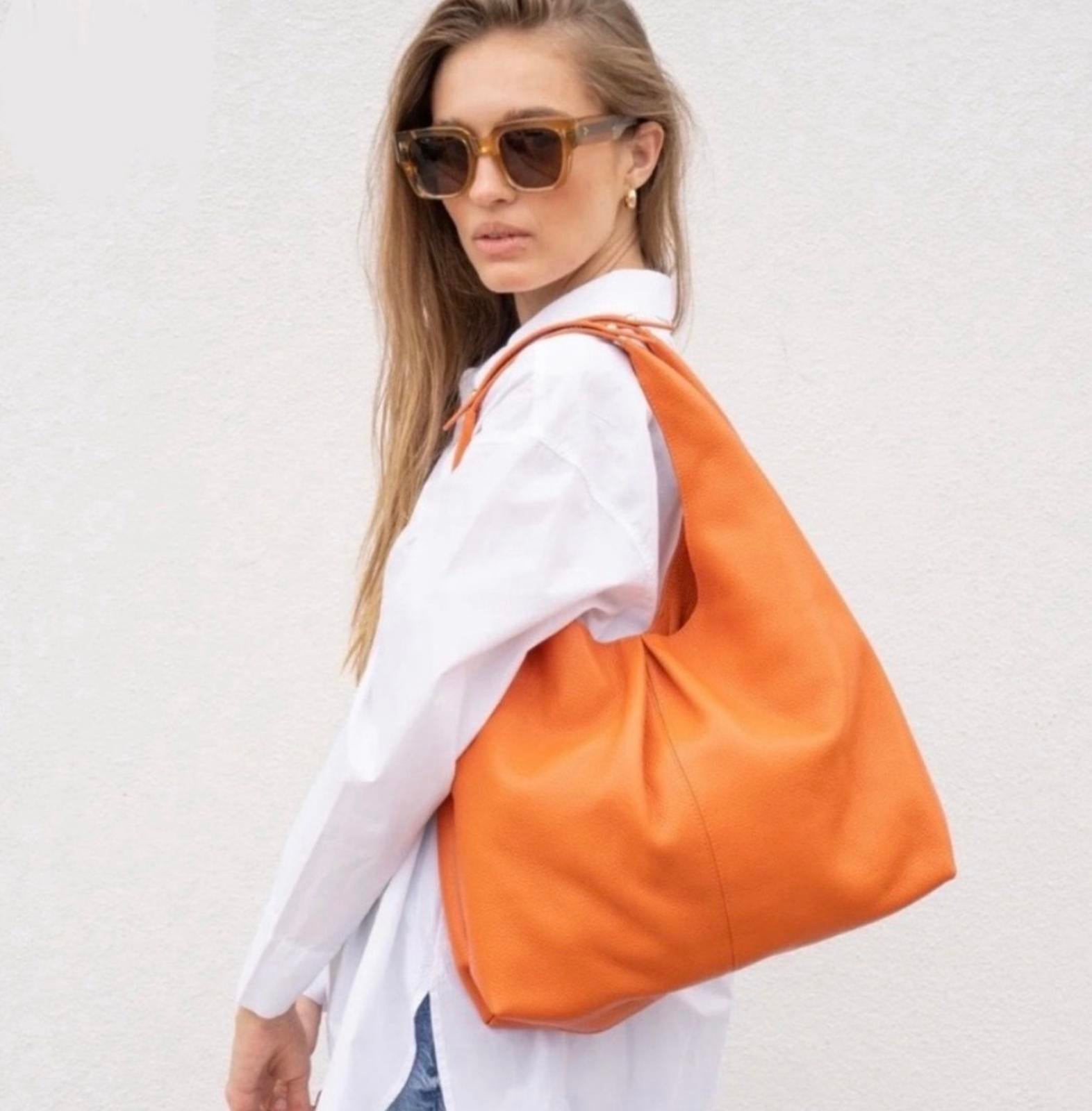 Laggo Nadia Slouchy British Tan Hobo Shoulder Bag
