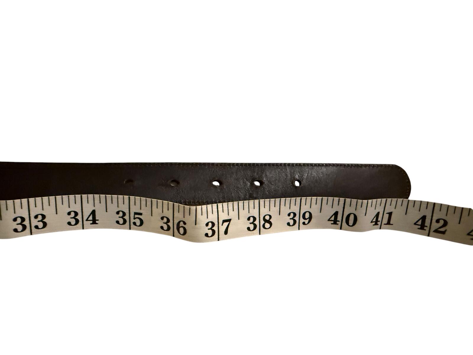 Coach Classic Brown Leather Belt with Gold Buckle