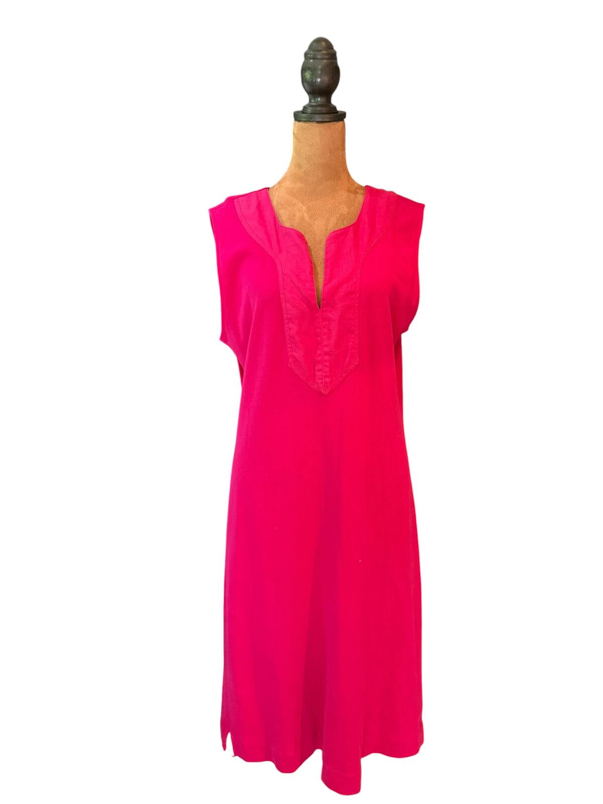 Ralph Lauren Sleeveless Dress with Notch Neckline