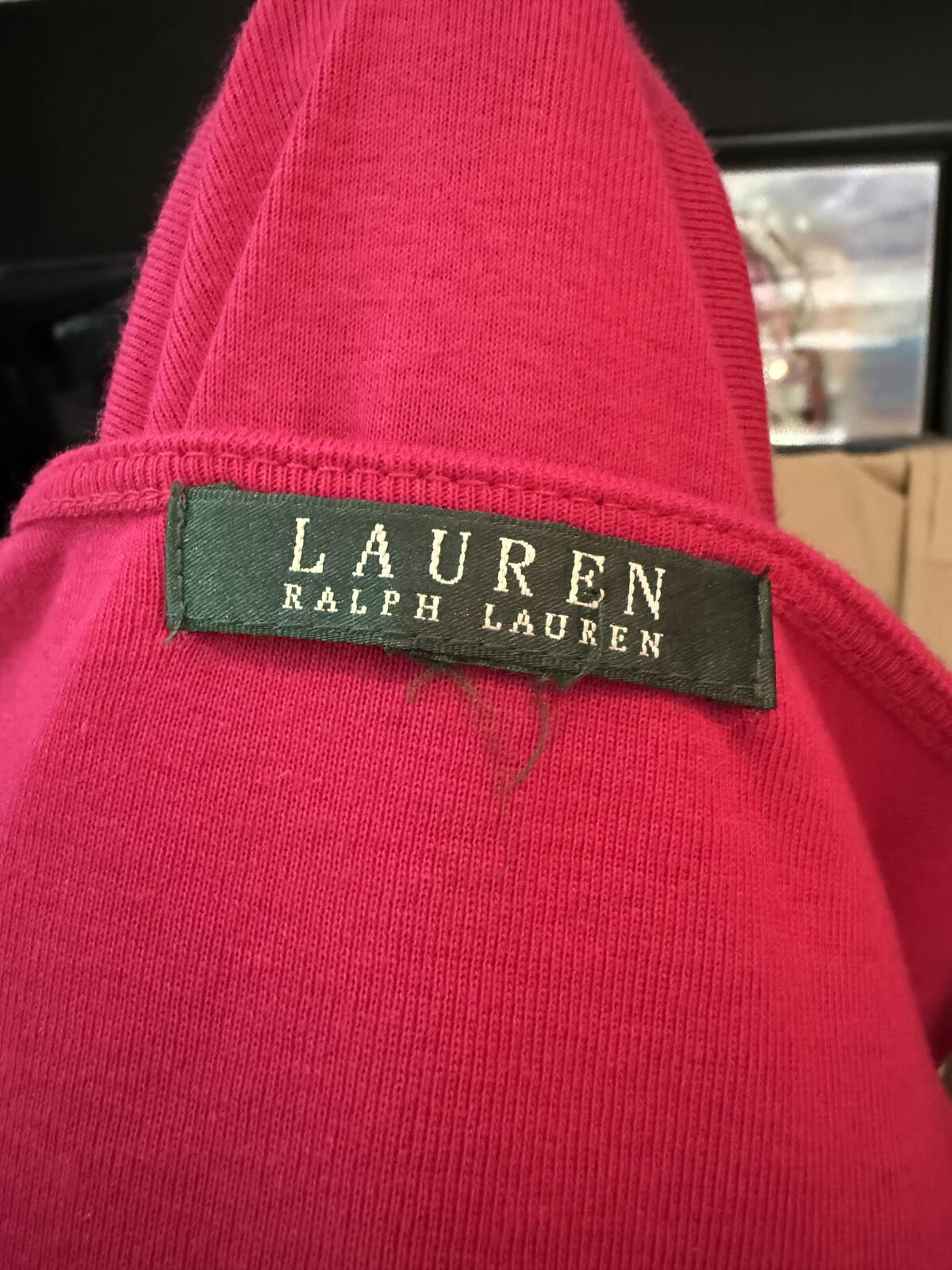 Ralph Lauren Sleeveless Dress with Notch Neckline