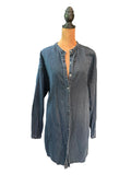 Eileen Fisher Long Sleeve Button-Up Shirt Dress