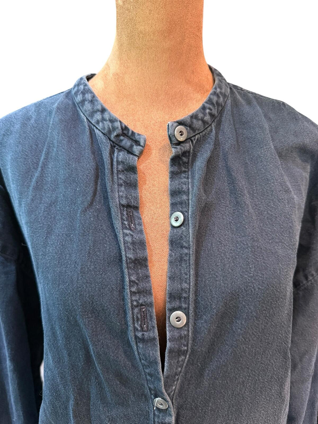 Eileen Fisher Long Sleeve Button-Up Shirt Dress