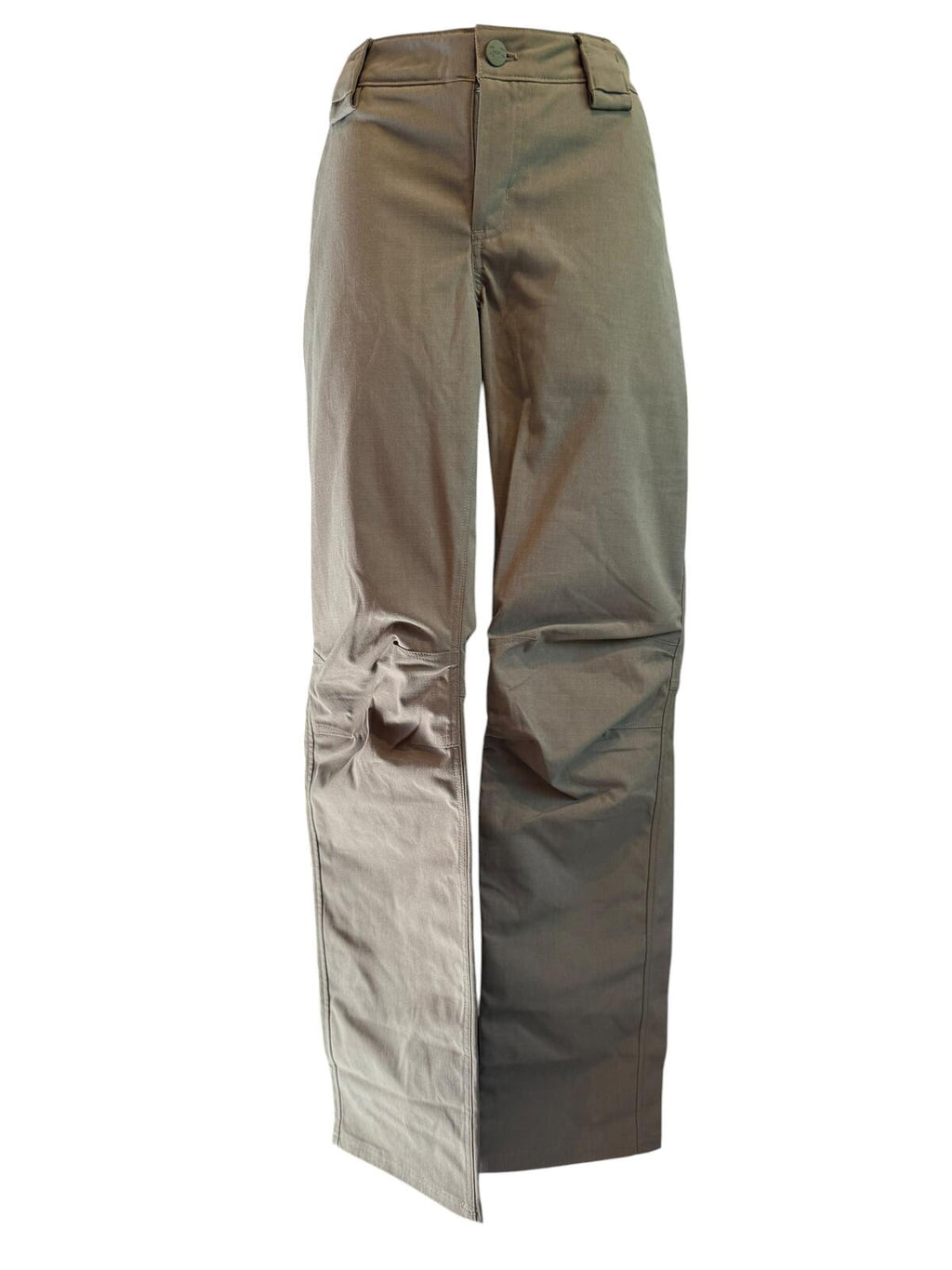 Under Armour Beige Straight Leg Pants with Front Button Closure