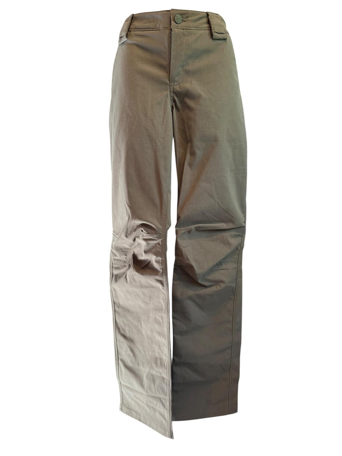 Under Armour Beige Straight Leg Pants with Front Button Closure