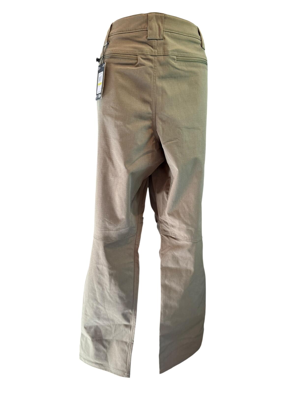 Under Armour Beige Straight Leg Pants with Front Button Closure
