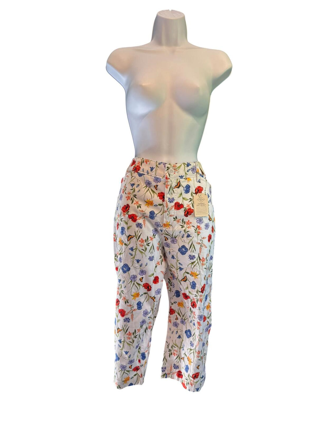 Women's Floral Print Cropped Pants