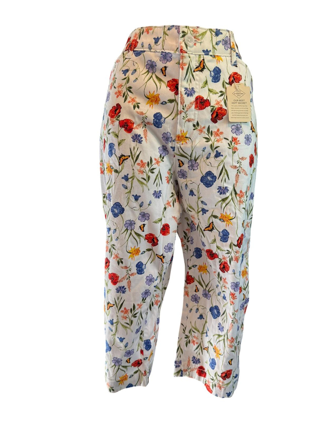 Women's Floral Print Cropped Pants