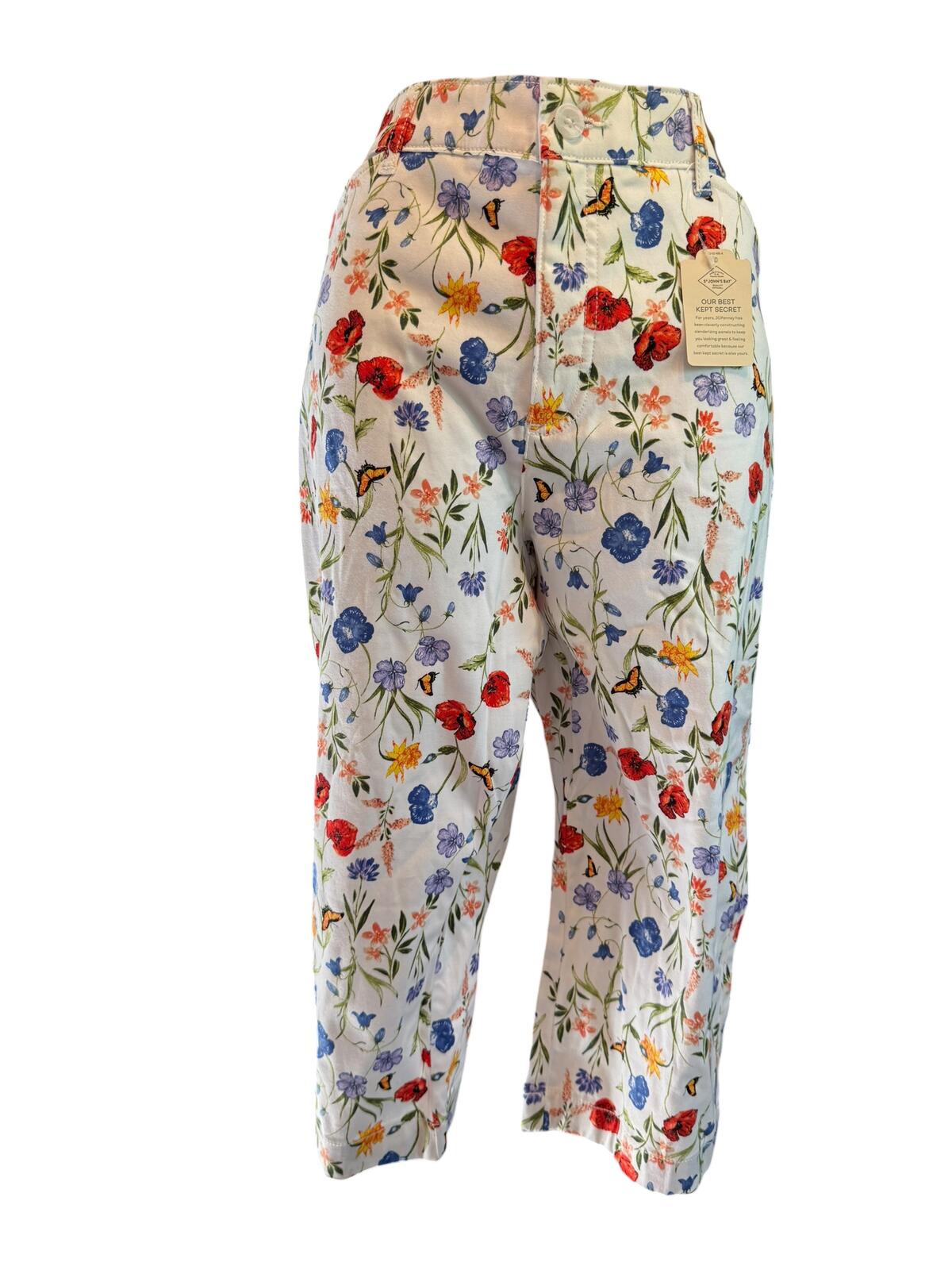 Women's Floral Print Cropped Pants