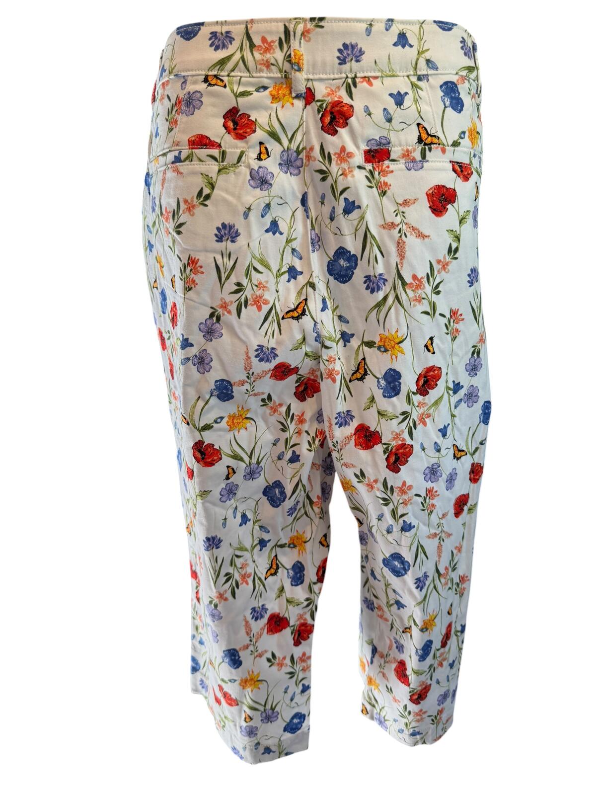 Women's Floral Print Cropped Pants