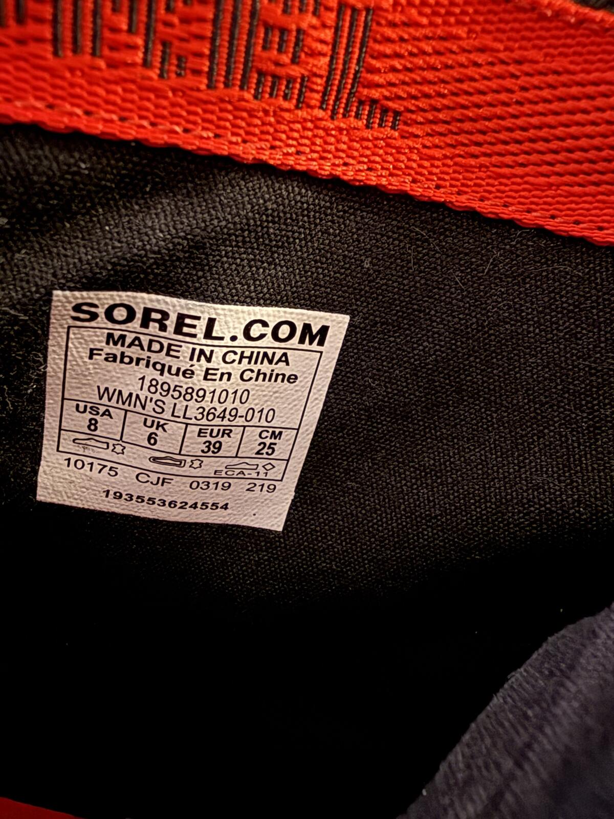 Sorel Black Waterproof Zip Ankle Boots