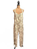 Urban Outfitters Beige Abstract Print Sleeveless Button Front Dress