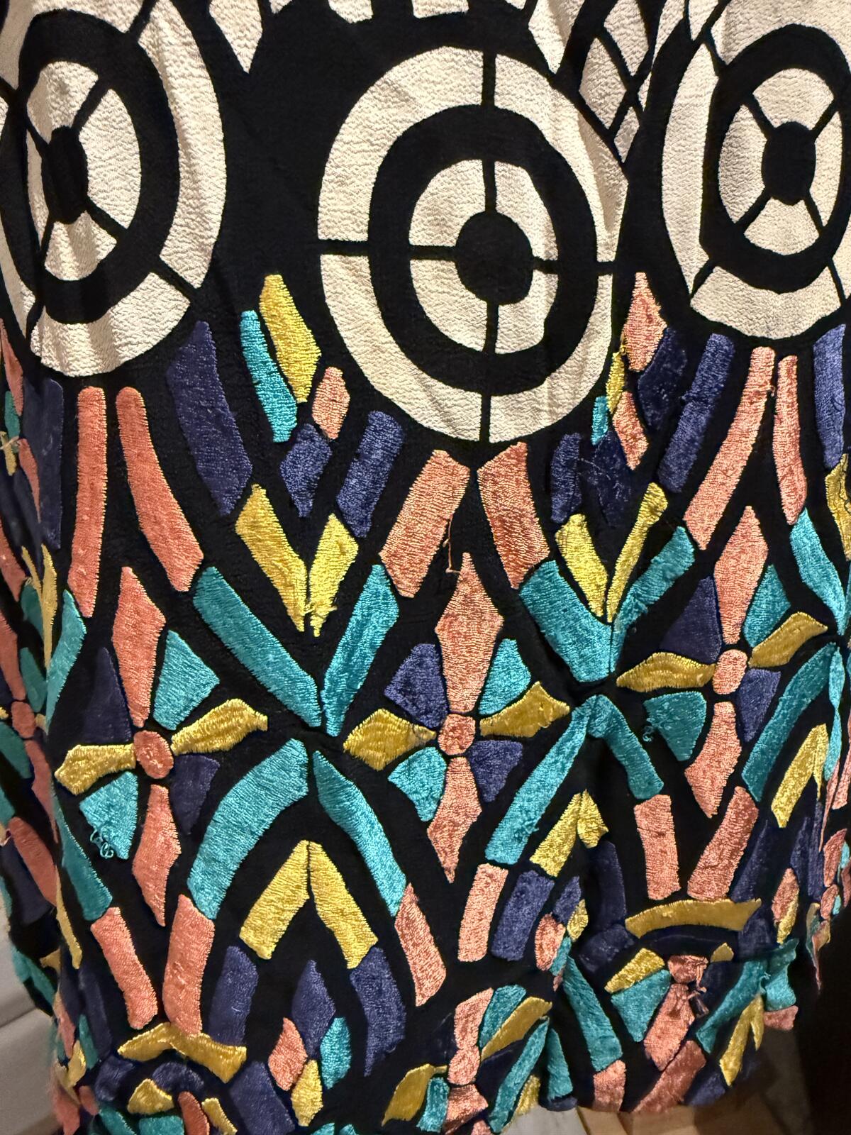 Kachel Sleeveless Abstract Print Shift Dress