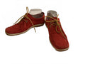Michael Kors Red Suede Lace-Up Driving Shoes Made in Italy