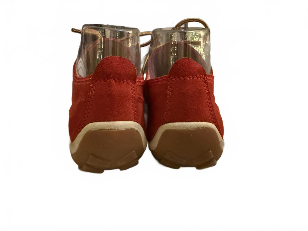 Michael Kors Red Suede Lace-Up Driving Shoes Made in Italy
