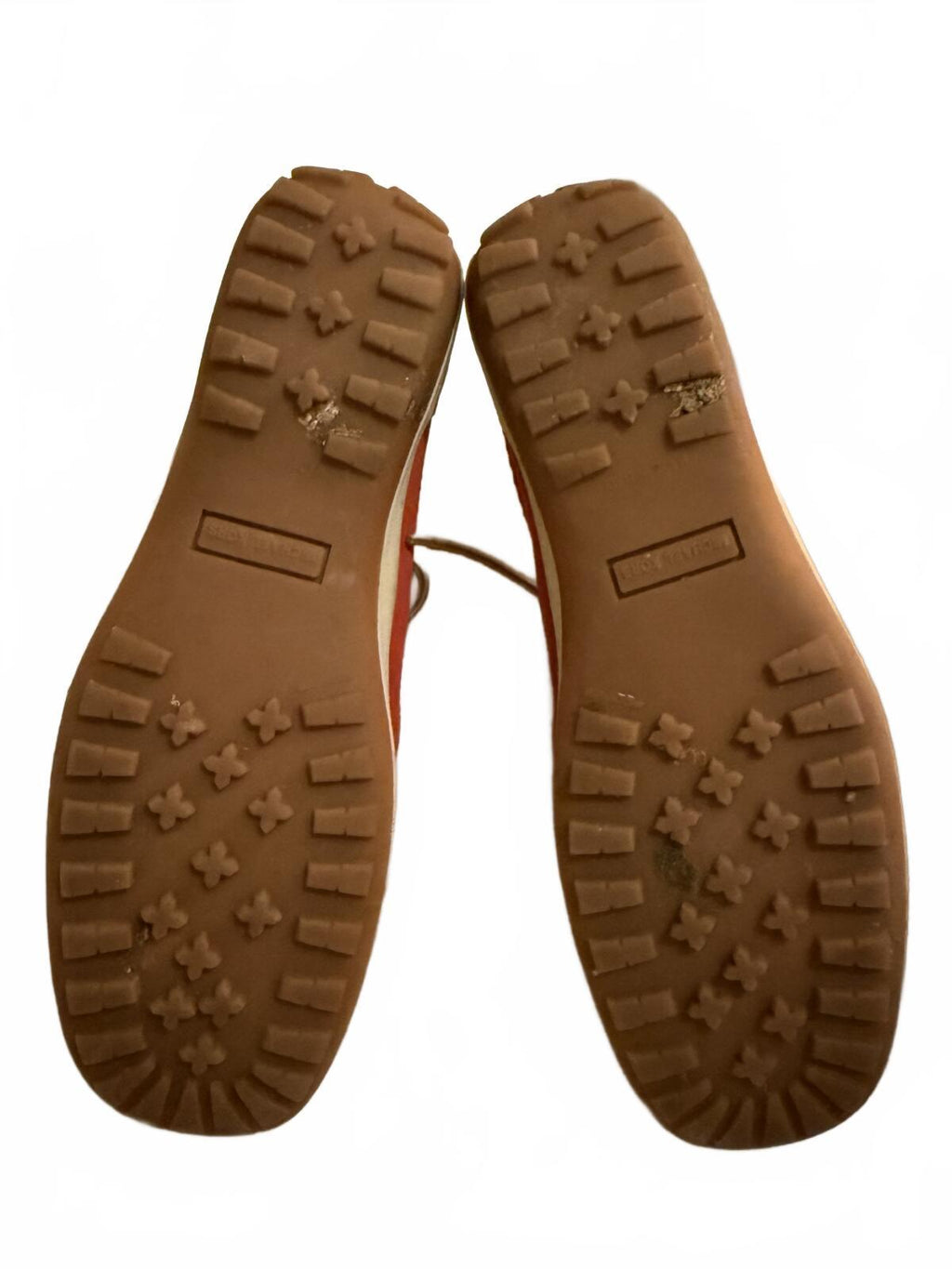 Michael Kors Red Suede Lace-Up Driving Shoes Made in Italy